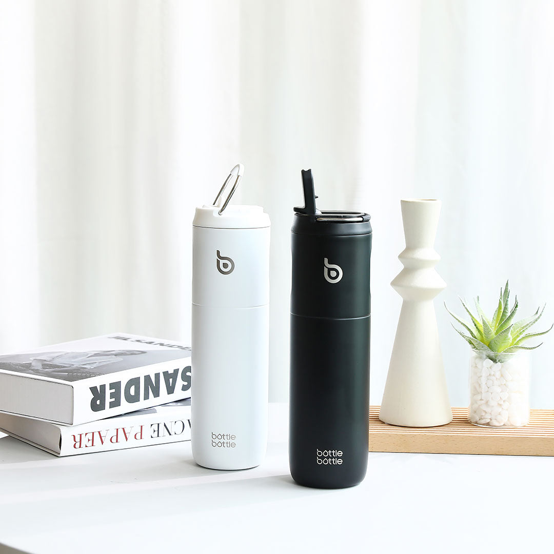 24oz Insulated Water Bottle | White 4